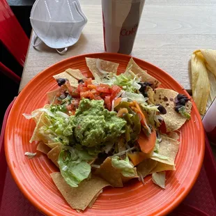 Vegan nachos . Where is the vegan cheese ?