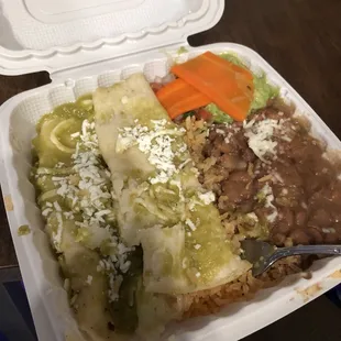 Ordered a Chile Relleno Burrito with no beans and carnitas... but this is what I got.
