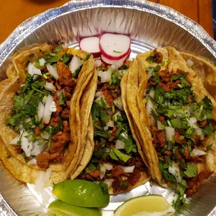 a plate of tacos