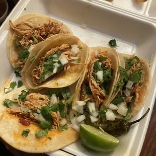 Chicken tacos 0.99$ each