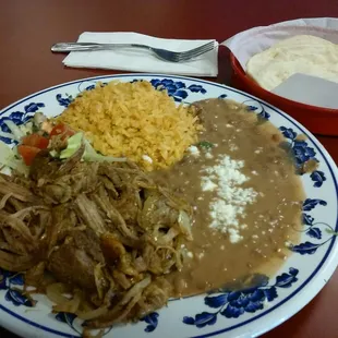 Carnitas plate