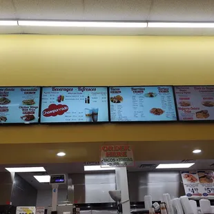 Menu and prices