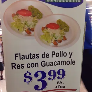 Last day for the $3.99 flautist combo. They rotate specials