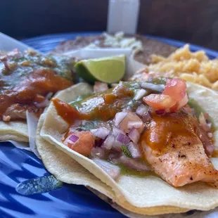 Still smokin' (fish taco plate)