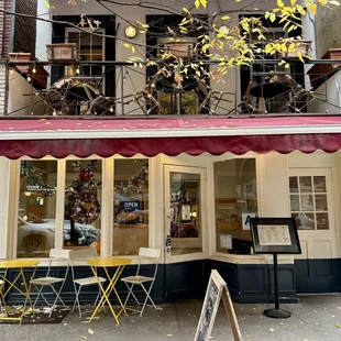 Outside of the bistro