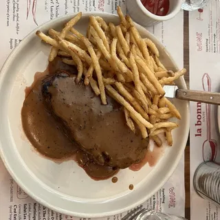 NY Strip Steak Frites au Poivre