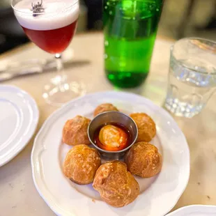 food, dough desserts, donuts
