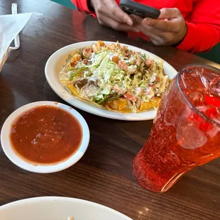 Fajitas Nachos add shrimp