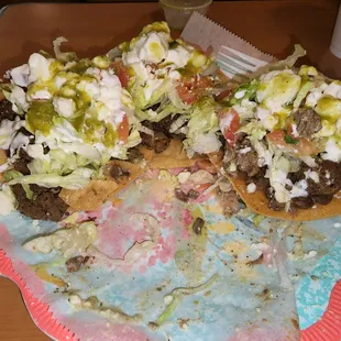Beef tostadas