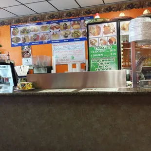 Register and menu area. Order everything.