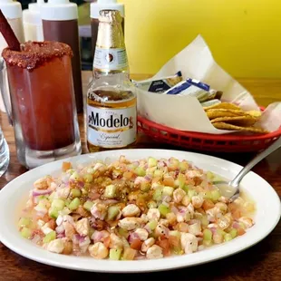 a plate of food on a table