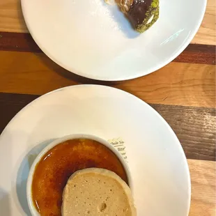 Huckleberry crème brûlée &amp; Cannoli