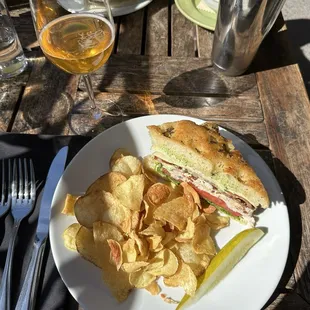 Chicken pesto sandwich