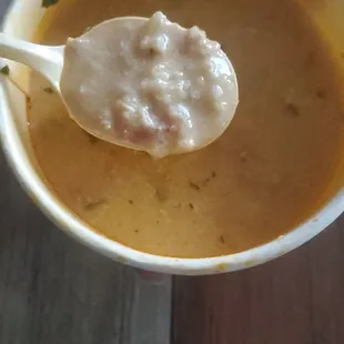 Thai chicken soup however it tasted fishy and we tossed it..:(