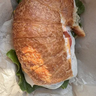 American Turkey on Croissant