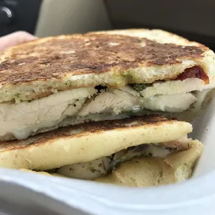 Chicken pesto panini