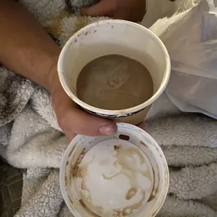 Small Mocha Half way filled of couse