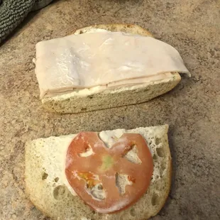 Chicken Cesar Salad Wrap Turkey Sandwich