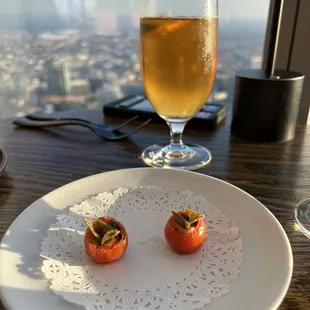 I forgot what this was but they brought it out to us before our appetizer. It was pretty good!