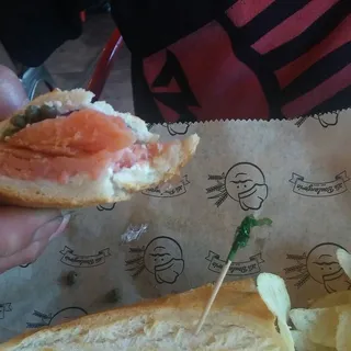 Classic Smoked Salmon Sandwich