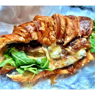 Outstanding Brie &amp; carm. onion Croissant @ La Boulangerie.,Chicago, IL .French Bakery Coffee Tea Fresh Pastry Sandwiches etc. Cool !