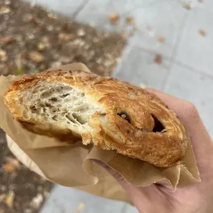 Chocolate hazelnut croissant