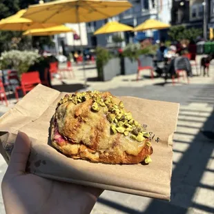 Raspberry Pistachio Croissant