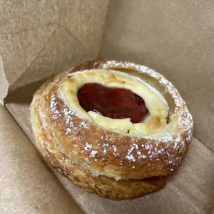 Strawberry danish