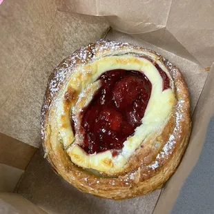 Strawberry danish