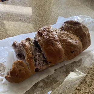 This is the bakery is the best along route 40. I got this blueberry walnut fresh from the oven this morning. It&apos;s so good.