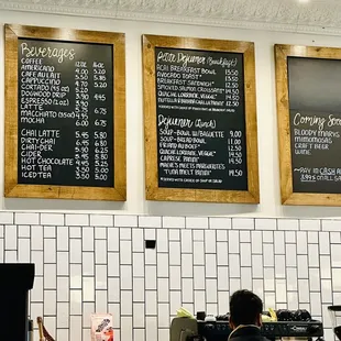 Menu breakfast or lunch option.
