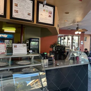 the interior of a restaurant