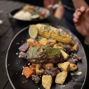  plate of food on a table