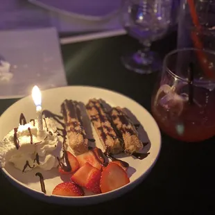 Complimentary birthday churros