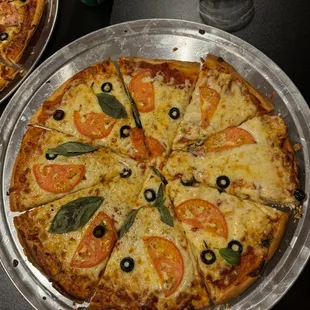 Our marguerita pizza