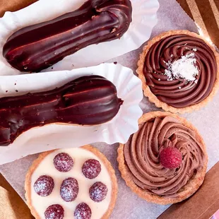 A variety of French pastries!