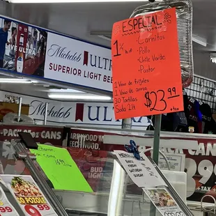 a variety of items for sale