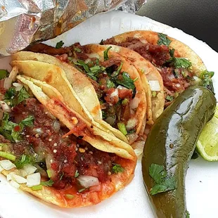 Combo plate; comes w/soda:)