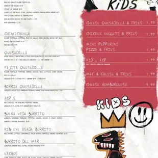 Food menu