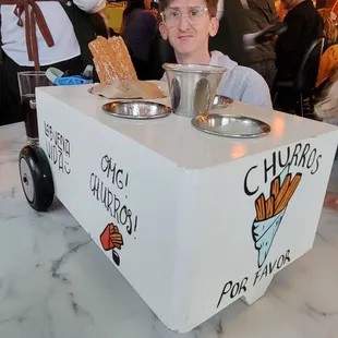 Full size churros with 3 dipping sauces