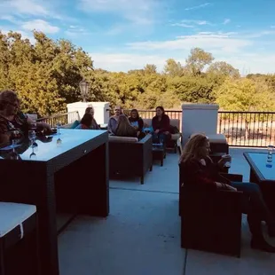 Out door patio and balcony off the tasting room