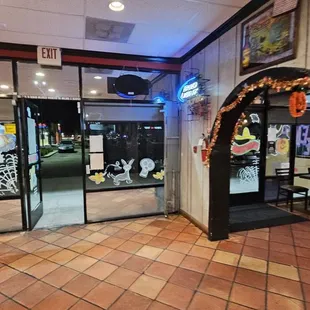 The entrance