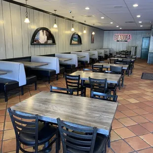View of inside seating