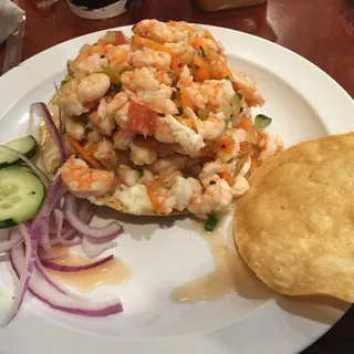 Shrimp Tostada