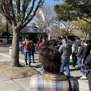 Long line, short wait!