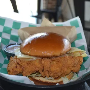 Crispy Creole Fried Chicken Sandwich