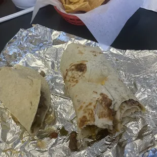 Chile Verde with a taco from my wife's plate lol, MAN O MAN THIS PLACE WAS AWESOME!!! HIGHLY RECOMMEND THIS PLACE!!