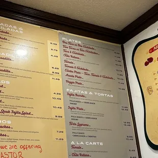 La Burrita menu 3/2023