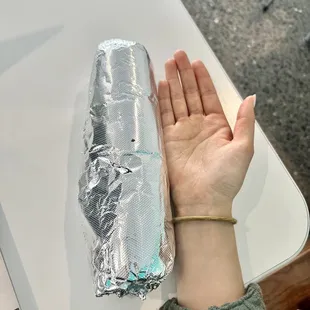 La Burrita Special (size comparison)