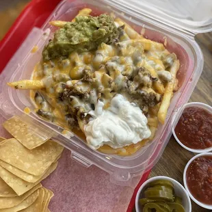 Carne Asada Fries (added guac for extra $1.25)